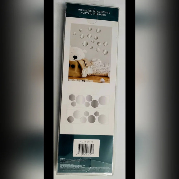 Blue Moon Studios 14pc Self-Adhesive Circle Wall Mirror Decals - Picture 5 of 7